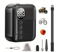 TEMU CaRSun Inflador de Neumáticos Portátil Sin Cable con Batería 150PSI, Compresor de Aire para Motos y Bicicletas, Bomba de Aire Portátil para Llantas de Motocicletas y Balones