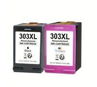 TEMU Cartuchos de Tinta 303XL para HP 303XL y Tricolor de , Compatibles con HP 7220e, 7224e, 7920e, 7924e, Photo 6220, 623, 6232, 6234, 713, 7234, 7830, Tango X, Paquete de 2