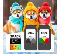 TEMU Cartuchos de y de color PG575XL y CL576XL compatibles con las impresoras Canon Ts3550I, Ts3551I, Tr4750I y Tr4751I