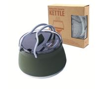 TEMU Cazo de plegable de acero inoxidable duradero con - Olla portátil plegable para senderismo, mochilismo y al , manual, acabado mate, ideal para de Acción de Gracias.