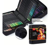 TEMU CCFOUD 120 Lápices , a base de aceite, ideales para colorear y dibujar para adultos, kit de madera duradera con ilustraciones vibrantes y técnicas de sombreado