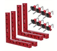 TEMU CCIEAO Panel de Posicionamiento en L de de Resistencia - Base, Compatible con de Carpintero de Aleación con Fijación de Abrazadera para Carpintería, Marcos de Fotos y Fabricación de Gabinetes