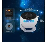 TEMU Celestial Estrellado HD de Mexllex para Proyección de Galaxia, Luz Nocturna, 13 Discos, Lámpara LED de Planetario y Negro para Dormitorio, Regalo de