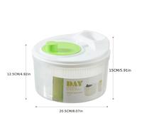 TEMU Centrifugadora de Ensaladas y Verduras para Cocina, de Doméstico, Herramienta para Ensaladas de Frutas, Centrifugadora Manual Todo en Uno para Escurrir y Secar