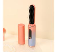 TEMU Cepillo Alisador Recargable | Cepillo de Pelo Eléctrico de Iones Lexihan, Calentamiento Rápido en 30 , Recargable por USB, Portátil para Viajes, para Todo Tipo de Cabello