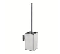 TEMU Cepillo de baño cuadrado corto para inodoro, en la pared, de acero inoxidable 304, con mango largo y cubierta para una limpieza profunda sin esquinas muertas, diseñado para ahorrar