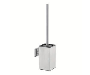 TEMU Cepillo de baño cuadrado corto para inodoro, en la pared, de acero inoxidable 304, con mango largo y cubierta para una limpieza profunda sin esquinas muertas, diseñado para ahorrar