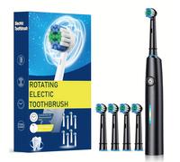 TEMU Cepillo de Dientes Eléctrico Automático IP67 para Adultos con Frecuencias de Vibración, Carga USB, Cerdas Suaves para Limpieza Profunda, Limpiador Dental para Hombres y Mujeres