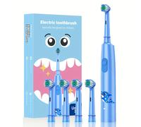 TEMU Cepillo de Dientes Eléctrico Inteligente con Tres de Limpieza, Limpieza Profunda Automática, Cerdas Suaves Recargables, Limpiador Dental para Niños