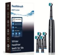 TEMU Cepillo de dientes eléctrico inteligente, limpieza profunda totalmente automática, cepillo de dientes recargable con cerdas suaves para adultos, adecuado para hombres y mujeres, limpiador dental