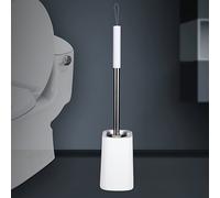 TEMU Cepillo de Inodoro de Mango Largo y Resistente con Base de Pie y de Enjuague Fácil - Cepillo de Baño de Limpieza 360° Adecuado para el Hogar, y - Limpieza de Baño de Plástico