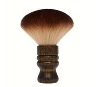 TEMU Cepillo de polvo para cortar pelo especializado, cepillo de limpieza de pelo con cerdas suaves de nailon y mango de madera, herramienta de limpieza para peluquerías.