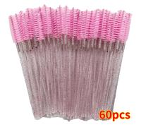 TEMU Cepillo Peine Desechable para Pestañas 60 Unidades, Varillas de Máscara para Extensiones de Pestañas, Herramienta Profesional de Maquillaje y Belleza