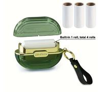 TEMU Cepillo Portátil para Eliminar Pelos de Mascotas y Polvo, Diseño Compacto con Hoja Desgarrable, Rodillo Quitapelusas para Viajes