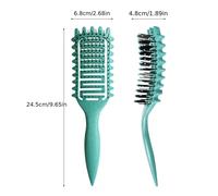 TEMU Cepillo rizador de pelo para estilos - Cepillo de ventilación de cerdas de , 1 pieza, mango de plástico ABS antitirones, ideal para hombres y mujeres - Diseño Candybrush