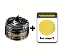 TEMU Cera Todo en Uno para Eliminar Rayones de Coche | Restaurador de Plástico Interior/Exterior + Protector de Neumáticos + Reparación de Amarilleo, Tecnología Nanocristal, Acabado