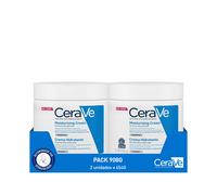 TEMU CeraVe Crema Hidratante para Rostro y Cuerpo 2x 454g Idónea para Piel a Muy , Hidrata y de la Piel, Enriquecida Con Ceramidas Esenciales y Ácido Hialurónico