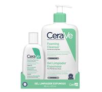 TEMU CeraVe Gel Limpiador , 473 ml + 88 ml, Para Piel Normal a Grasa, Enriquecido Con Ceramidas, Niacinamida y Ácido Hialurónico, para Rostro y Cuerpo.