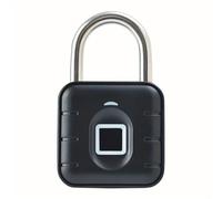 TEMU Cerradura Digital Electrónica Sin Llave con Escáner de Dactilares y Entrada de - IP67 a Prueba de Agua, Metal Resistente Adecuado para Equipaje, Armarios, Puertas de Oficina, Maletero - Cerradura