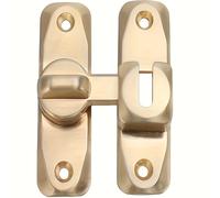 TEMU Cerradura para puerta de de 90/ - Cerradura deslizante de puerta de aleación de sin perforaciones, cerradura de seguridad portátil para gabinete de cocina, puerta de empuje/deslizante/de