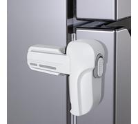 TEMU Cerradura para refrigerador con adhesivo fuerte - Instalación sin taladro/tornillos, bloqueo automático para congelador y nevera, a prueba de mascotas y seguridad infantil (montaje fácil)