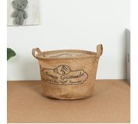 TEMU Cesta de Almacenamiento de - Cesta Rústica Vintage para Interior/Exterior con , Tejido de para Leña, Mantas, Organización de Fibra Adecuada para Estantes