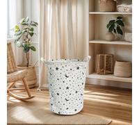 TEMU Cesta de almacenamiento plegable para ropa y juguetes con , diseño moderno, 5 colores, 2 tamaños, organizador para dormitorio y salón