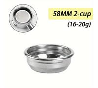 TEMU Cesta de filtro de café individual de 58 mm, colador de acero inoxidable no presurizado para E61 GAGGIA Barsetto, portafiltro sin , adicionales para máquina de