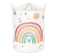 TEMU Cesta de Ropa Estilo Bohemio con , Gran Capacidad y Plegable para Dormitorios o Baños - Almacenamiento (Roba/Juguetes) Cierre a Cordón Con Ideal Para Halloween Y Navidades