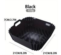 TEMU Cesta Reutilizable de Silicona para Freidora de Aire | Reemplazo de Calidad con Guantes, Diseño para Cocinar en Freidora de Aire