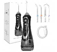 TEMU cFlosser de agua para dientes - Irrigador oral sin cable 300ML 4 consejos de : hilo dental de agua eléctrico limpiador dental para viajes en casa o baños pequeños