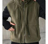 TEMU Chaleco Casual con Bolsillo con Cordón y Cremallera