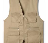 TEMU Chaleco de pesca multifuncional duradero para hombre, para actividades al aire libre, correr y viajar, con múltiples bolsillos. Disponible en tallas L y XL, con una medida de pecho más grande.