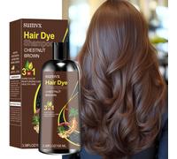 TEMU Champú colorante de Ginseng: hidrata y , dejando el cabello y . Cubre rápidamente las canas, es y no , color duradero, fácil de usar y para todo tipo de cabello