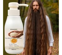 TEMU Champú de Agua de Arroz y , Biotina y de Jengibre - Limpieza Profunda para un Cabello y - Previene la Sequedad en Verano y Otoño, el Frizz, Ingredientes Naturales