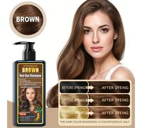 TEMU Champú Herbal Marrón Sin Amoníaco y Parabenos - Para Tinte de Cabello para Mujeres y Hombres - Naturales y Nutrición - Sin Manchas Beige - Marrón Natural