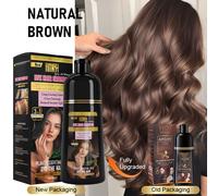 TEMU Champú Tinte para el Cabello Negro-Marrón | para Cabello , Tinte Herbal Instantáneo, Unisex-Adulto, Fórmula en Espuma