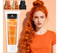 TEMU Champú Tinte Semipermanente para el Cabello Naranja, Naranja Cobre, No , Acondicionante, Protección, 15-24 , Libre de PPD, No Irritante, , Aplicación Rápida de Color en