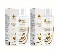 TEMU Champú y Acondicionador Voluminizante de Queratina y Biotina para Todo Tipo de Cabello - Nutrición Profunda, Alisado, Fortalecimiento de las con contra el , Protección Instantánea y