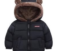 TEMU Chaqueta con Capucha para Niños de Invierno con Forro, Chaqueta Acolchada y , Abrigo con Capucha y Relleno de Poliéster, Regalo de Navidad, Acción de Gracias, Pascua y Halloween para Niños