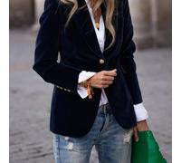 TEMU Chaqueta de cuero de piel sintética de estilo con un solo botón y elegante diseño vintage para mujer.