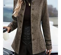 TEMU Chaqueta de Mujer de Larga con Botonadura, Abrigo Casual Elegante para Damas YY0526011