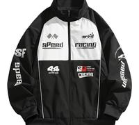 TEMU Chaquinas para hombre de otoño e invierno, con cuellos mao pequeños, diseños estampados y hechas de fibra no elástica, que ofrecen un look casual, elegante y versátil