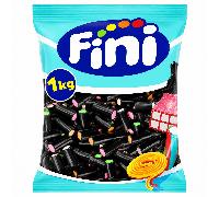 TEMU Chuchelandia-Tacos de Regaliz Negro Relleno Surtido Fini | Bolsa 1 Kg | Regaliz con Relleno de Colores | Golosinas para Mesas Dulces