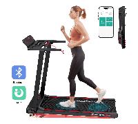 TEMU Cinta de correr plegable ultradelgada para casa, Walking Pad , velocidad ajustable 1-12 km/h, pantalla LED, sincronización con APP móvil, almacenamiento fácil para hogar y oficina