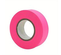 TEMU Cinta de rosa fluorescente no adhesiva, de plástico, utilizada para la identificación de árboles, topografía y de