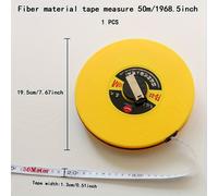 TEMU Cinta Métrica de Fibra de Cuero para Construcción y Hogar, Extra Larga y Resistente, 10m, 20m, 30m, 50m, Regla de Vidrio