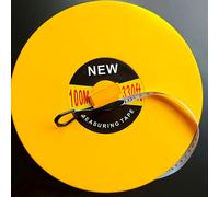 TEMU Cinta Métrica de Fibra, Disponible en Varios Tamaños, Regla con Disco, Cinta Métrica Flexible, , Ideal para Medidas de Larga Distancia