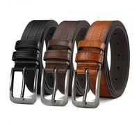 TEMU Cinturón Casual Vintage para Hombre - Pack de 3 - Hebilla de Pasador - Cinturones Clásicos Vintage para Jeans - Ajustable