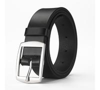 TEMU Cinturón de 1 pieza para hombre con hebilla de pasador, cinturón de PU para cuerpo, cinturón para jeans, versión casual, una opción para regalos para hombre